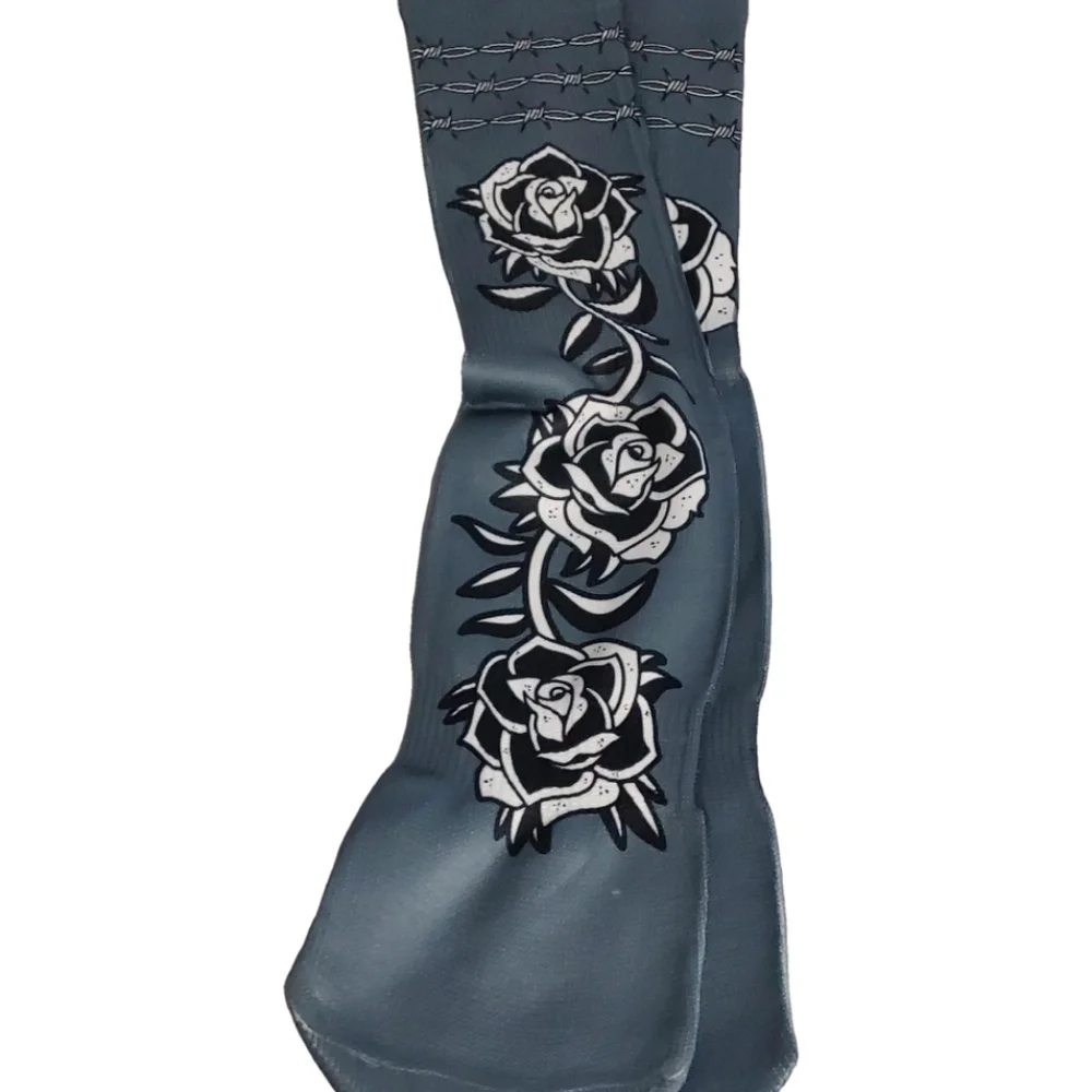 WOMEN'S NWT‎ LONG ROSE  FLOWER SOCKS SIZE VARIOUS